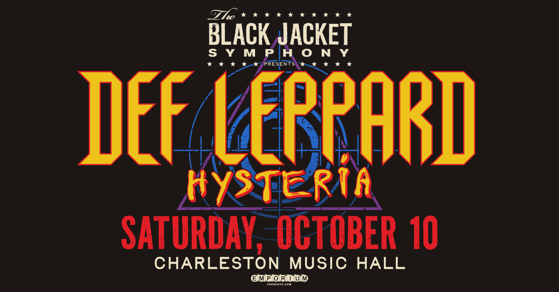 The Black Jacket Symphony Presents Def Leppard’s ‘Hysteria’ at The Charleston Music Hall on October 10, 2026